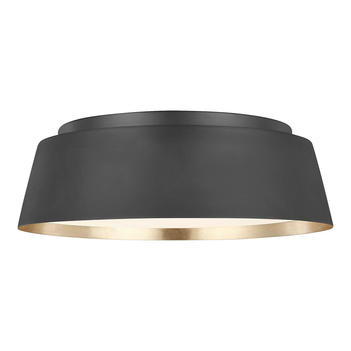 DECKENLEUCHTE  36.8/11.9 cm    - Schwarz, Basics, Glas/Metall (36.8/11.9cm) - Elstead Lighting