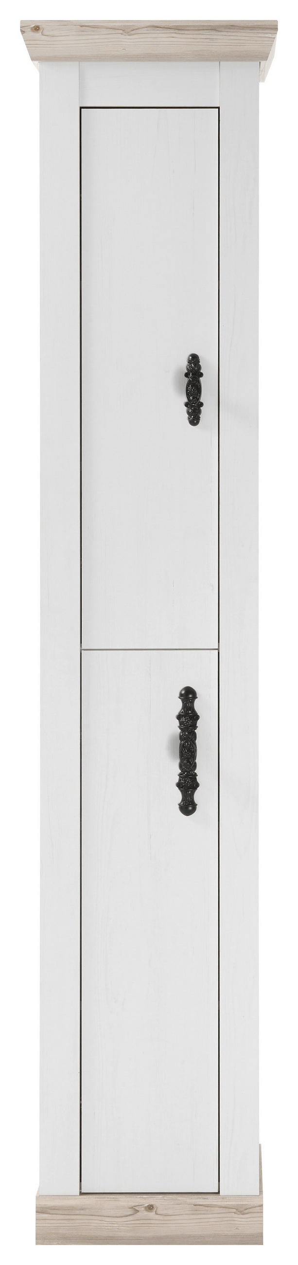 BADEZIMMER 4-teilig  in  - Schwarz/Pinienfarben, Design, Holzwerkstoff/Metall (184/200/46cm) - MID.YOU