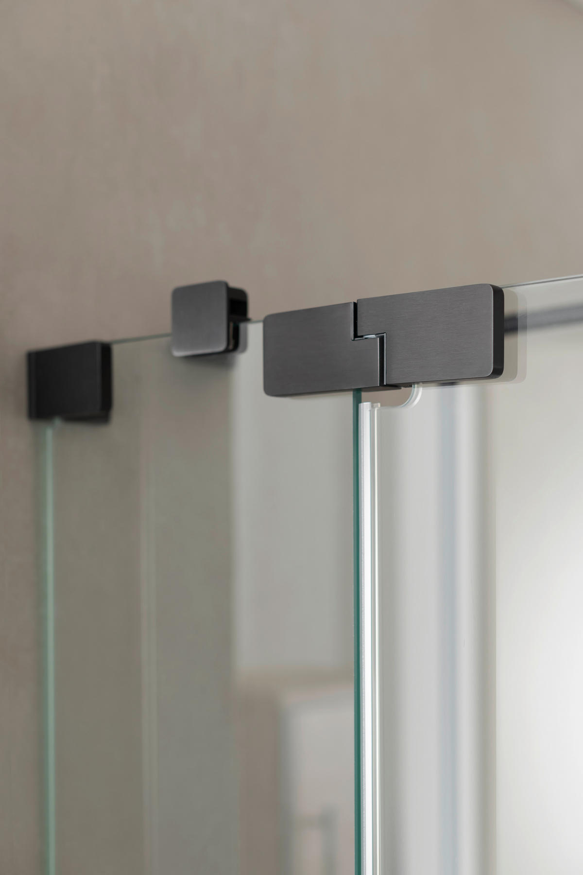 DUSCHKABINE 80/200/80 cm  in Schwarz  - Schwarz, MODERN, Glas/Metall (80/200/80cm) - Schöner Wohnen