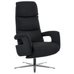 RELAXSESSEL in Leder Anthrazit  - Edelstahlfarben/Anthrazit, Design, Leder/Metall (76/119/86cm) - Dieter Knoll