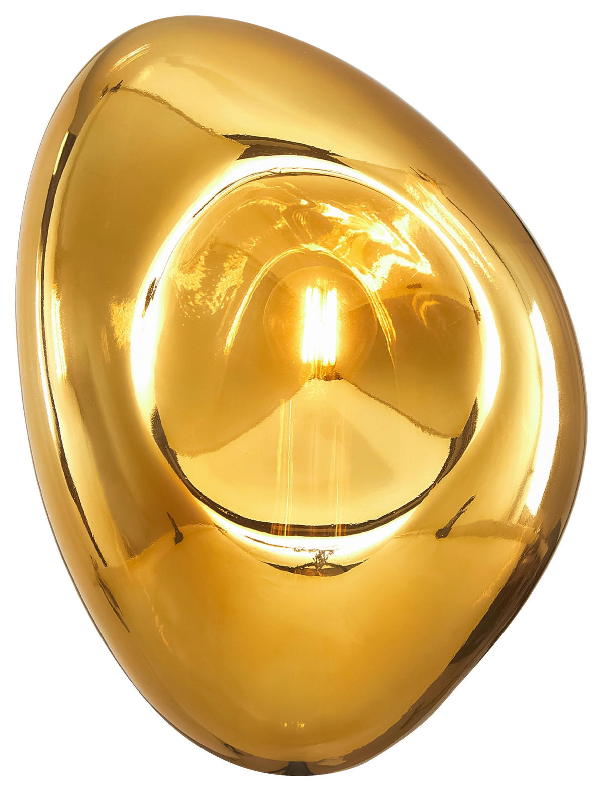 WANDLEUCHTE - Goldfarben/Schwarz, Basics, Glas/Metall (12,8/20,8/27,5cm) - MAYTONI