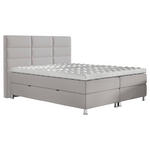 BOXBETT 140/200 cm  in Grau  - Chromfarben/Grau, KONVENTIONELL, Textil/Metall (140/200cm) - Carryhome