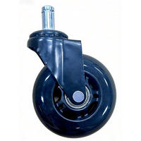 VRTLJIVA KOLESCA - črna, Basics, kovina/umetna masa (7,5/7,5/2,4cm) - Carryhome