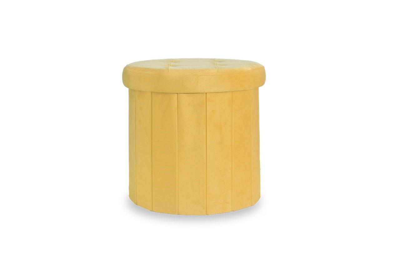 TABURE tekstil  svijetlo žuta        - siva/svijetlo žuta, Basics, tekstil (38/38/38cm)