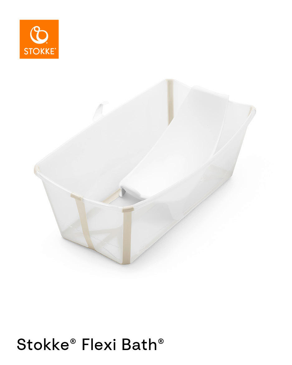 BABYBADEWANNE Flexi Bath Bundle  - Transparent/Beige, Basics, Kunststoff (24/34/64cm) - Stokke