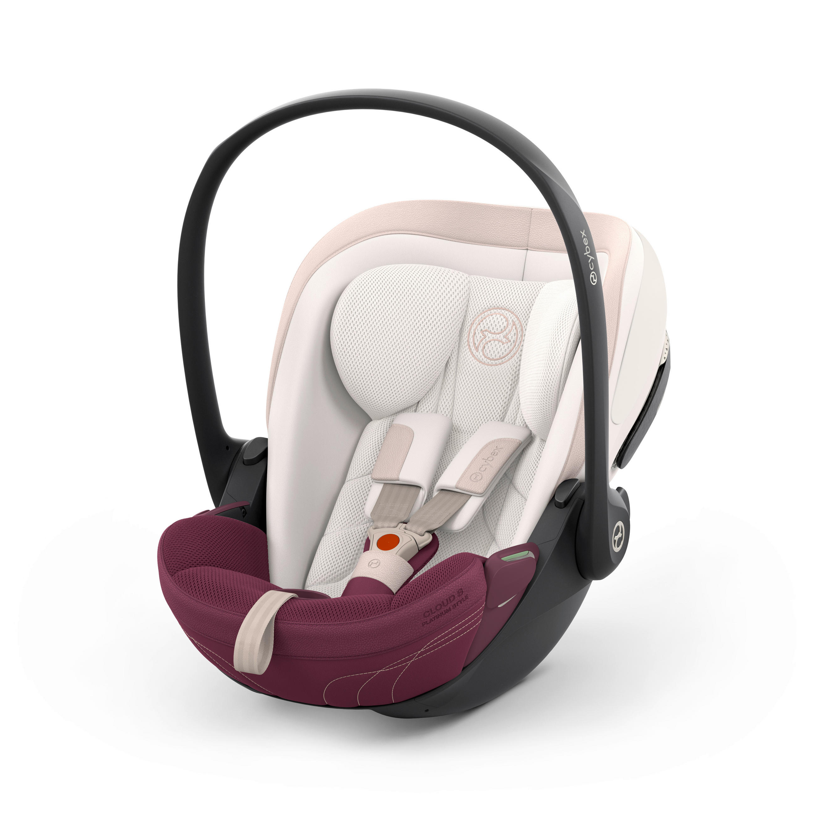 BABYSCHALE  Cloud S Style Quartz Pink  - Dunkelrosa, Basics, Kunststoff/Textil (72/44/37,5cm) - cybex PLATINUM