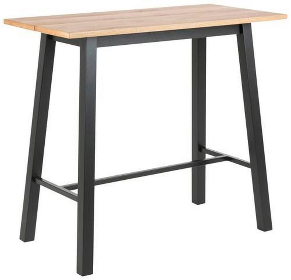 BÁRASZTAL  - fekete/tölgyfa, Design, faalapú anyag/fa (117/105/58cm) - Lomoco