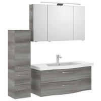 BADEZIMMER 4-teilig  in 152 cm  - Chromfarben/Graphitfarben, KONVENTIONELL, Glas/Keramik (152cm) - Pelipal