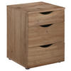 NACHTSCHRANK 40/55/39 cm  - Schwarz/Eiche Artisan, KONVENTIONELL, Holzwerkstoff/Kunststoff (40/55/39cm) - Boxxx
