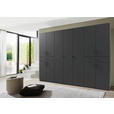 DREHTÜRENSCHRANK  in Graphitfarben  - Schwarz/Graphitfarben, KONVENTIONELL, Holzwerkstoff/Kunststoff (313/208/58cm) - Carryhome