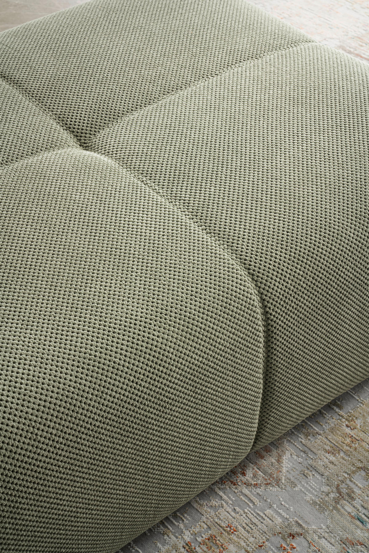 ECKSOFA in Velours Olivgrün  - Schwarz/Olivgrün, Design, Kunststoff/Textil (326/236cm) - Xora