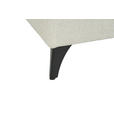 WOHNLANDSCHAFT Beige Chenille  - Beige/Schwarz, KONVENTIONELL, Textil/Metall (188/340/160cm) - Xora