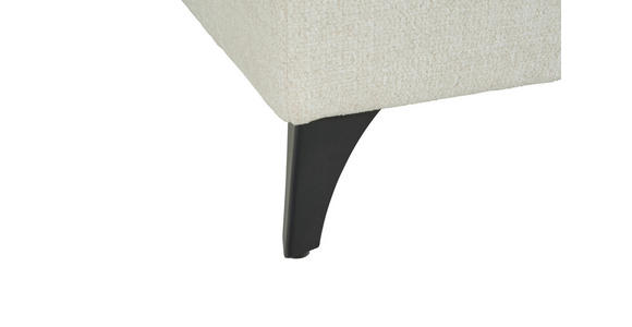 WOHNLANDSCHAFT Beige Chenille  - Beige/Schwarz, KONVENTIONELL, Textil/Metall (188/340/160cm) - Xora