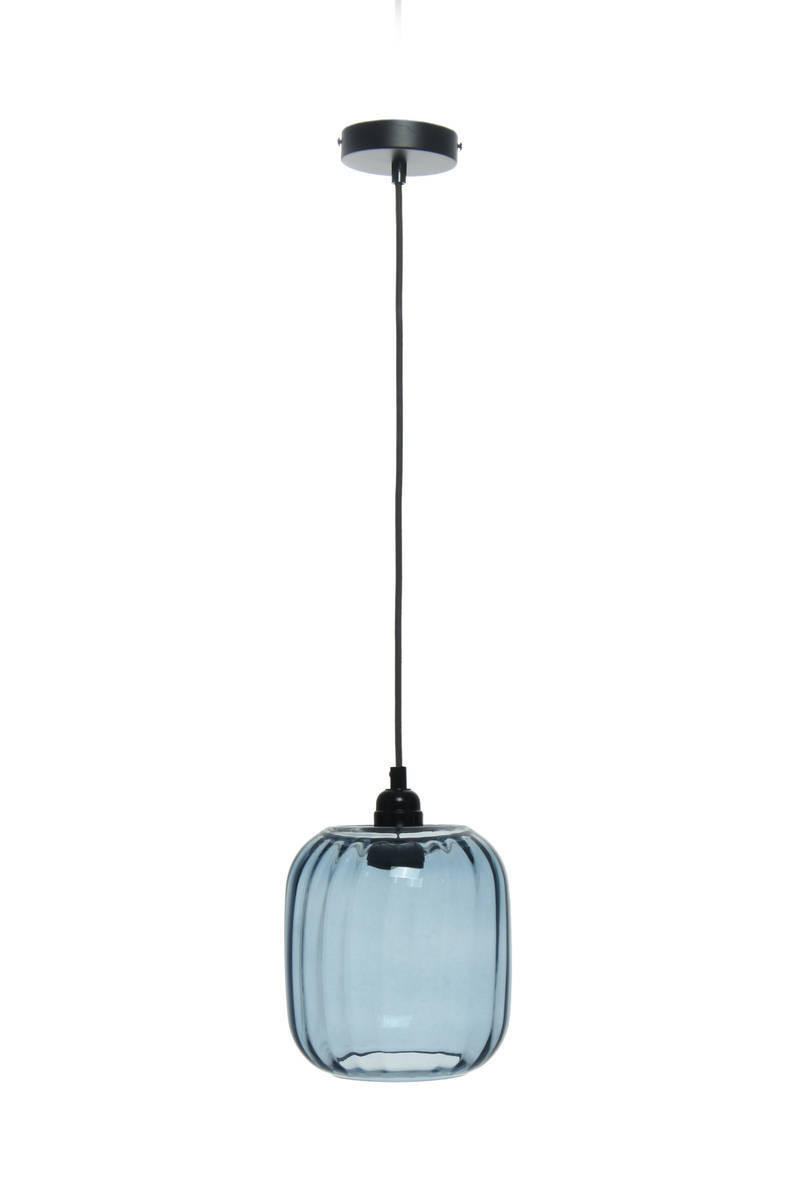 HÄNGELEUCHTE 18/27,5/18 cm   - Blau, Trend, Glas (18/27,5/18cm) - Kayoom