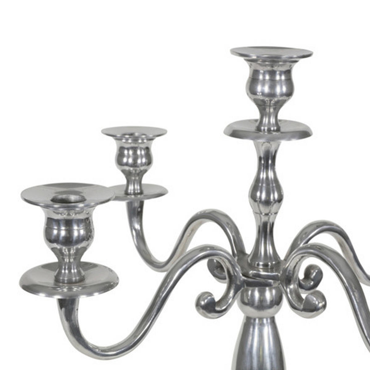 SVIJEĆNJAK  metal   - srebrne boje, Basics, metal (37/79/37cm)