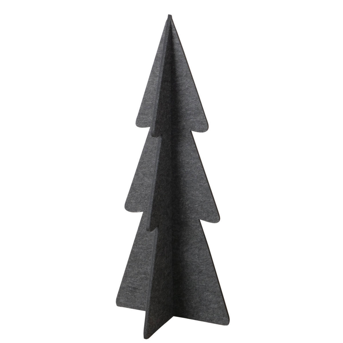 DEKOWEIHNACHTSBAUM  - Dunkelgrau, Basics, Textil (50/50/120cm) - Boltze Home