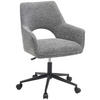 DREHSTUHL Webstoff Schwarz, Dunkelgrau  - Dunkelgrau/Schwarz, MODERN, Textil/Metall (59/83-90/61,5cm) - MID.YOU