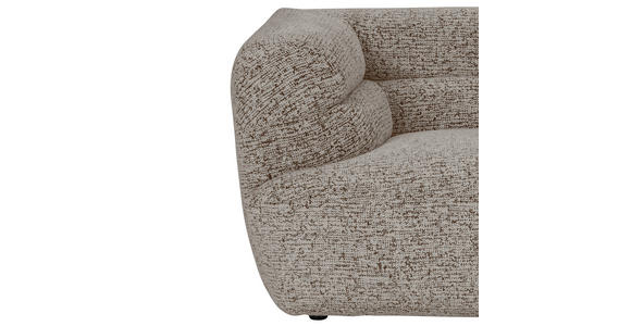 BIGSOFA Chenille Braun  - Schwarz/Braun, KONVENTIONELL, Kunststoff/Textil (240/75/105cm) - Carryhome
