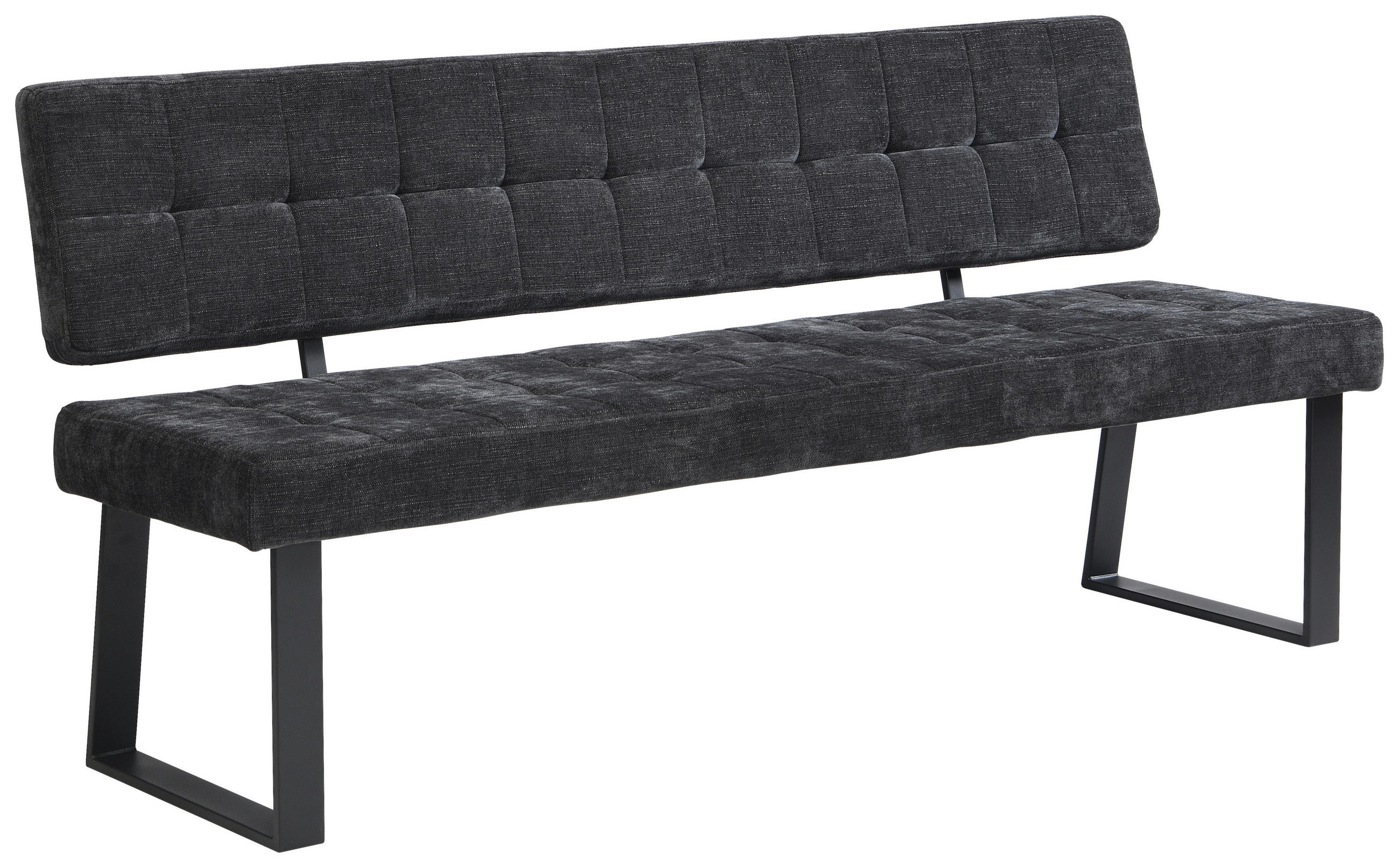 Livetastic Sitzbank Dunkelgrau 180x85x56 cm