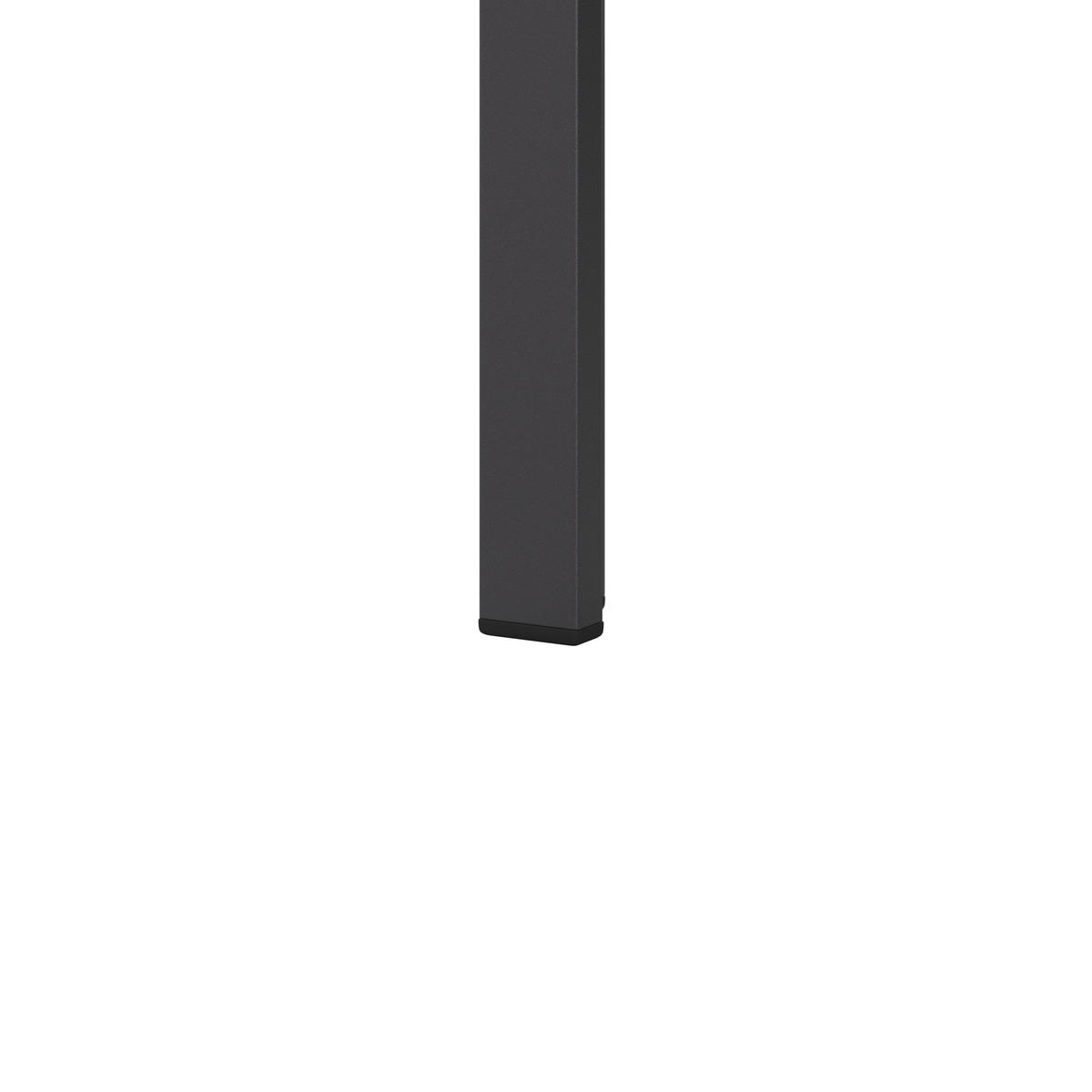 GARTENTISCH Kunststoff, Metall Schwarz rechteckig  - Schwarz, Modern, Kunststoff/Metall (150/74/90cm) - Ambia Garden