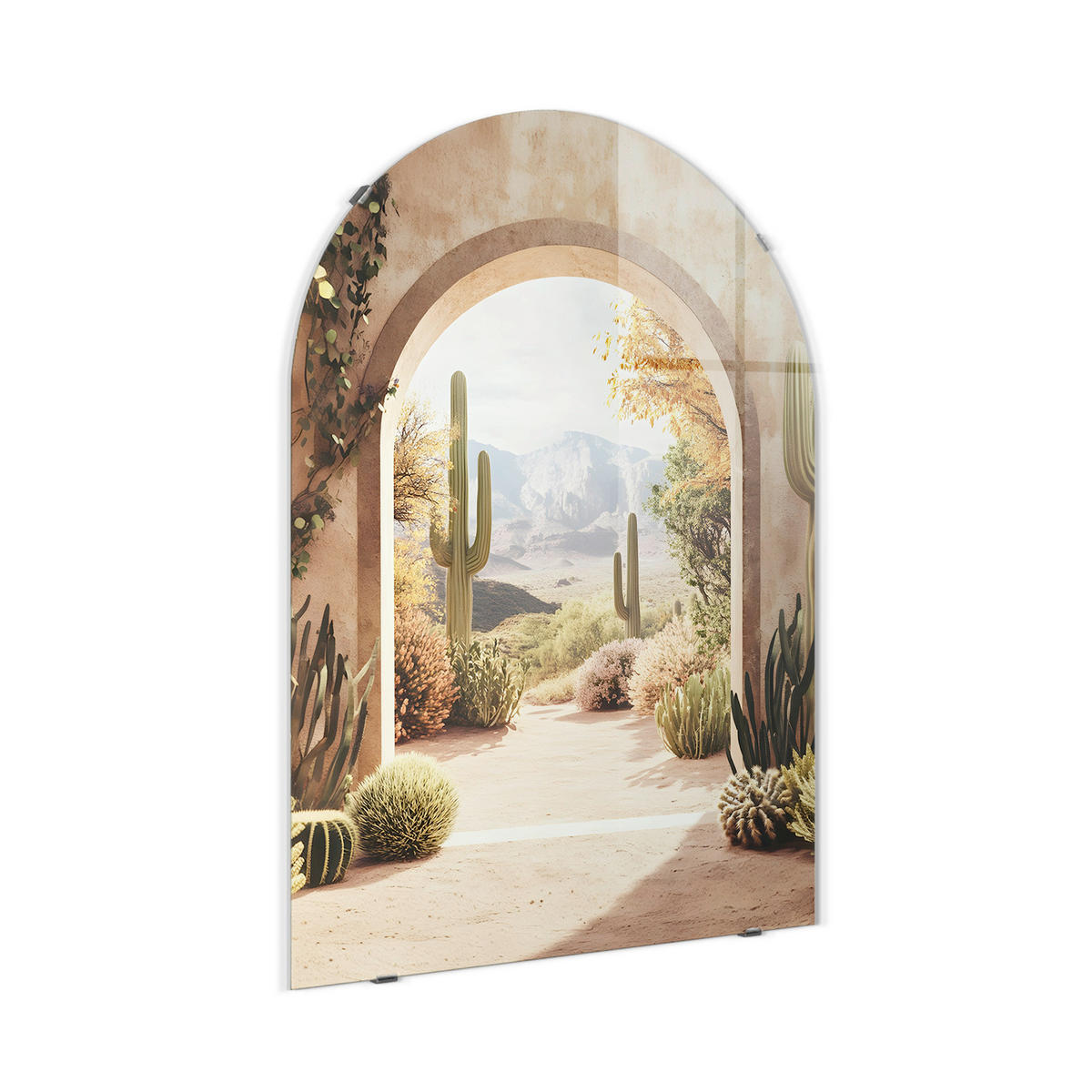 GLASBILD Landschaft & Natur 70/100 cm  - Multicolor, Basics, Glas/Papier (70/100cm)