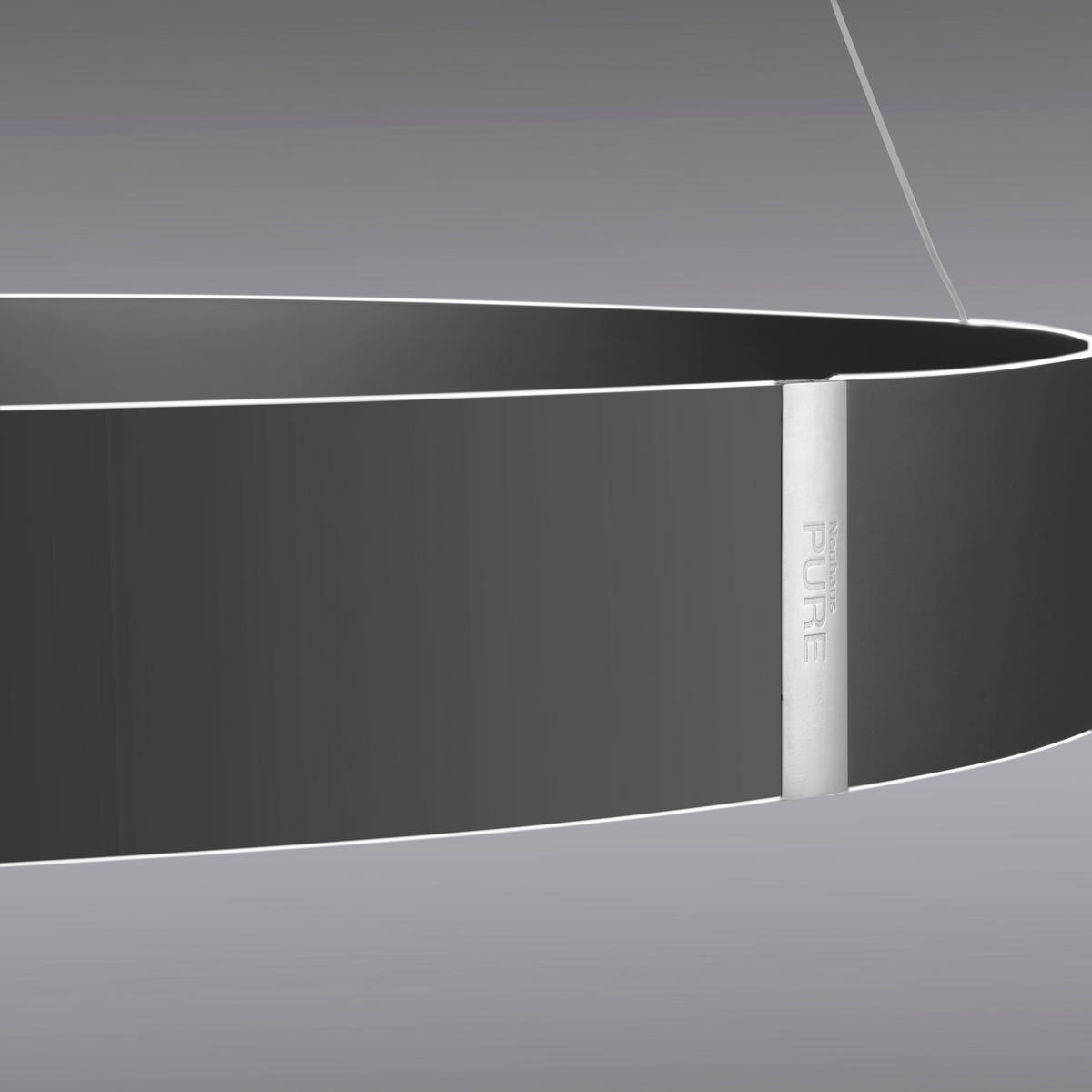 LED-HÄNGELEUCHTE Pure E-Clipse 70/350 cm   - Grau, Design, Kunststoff/Metall (70/350cm) - Neuhaus PURE