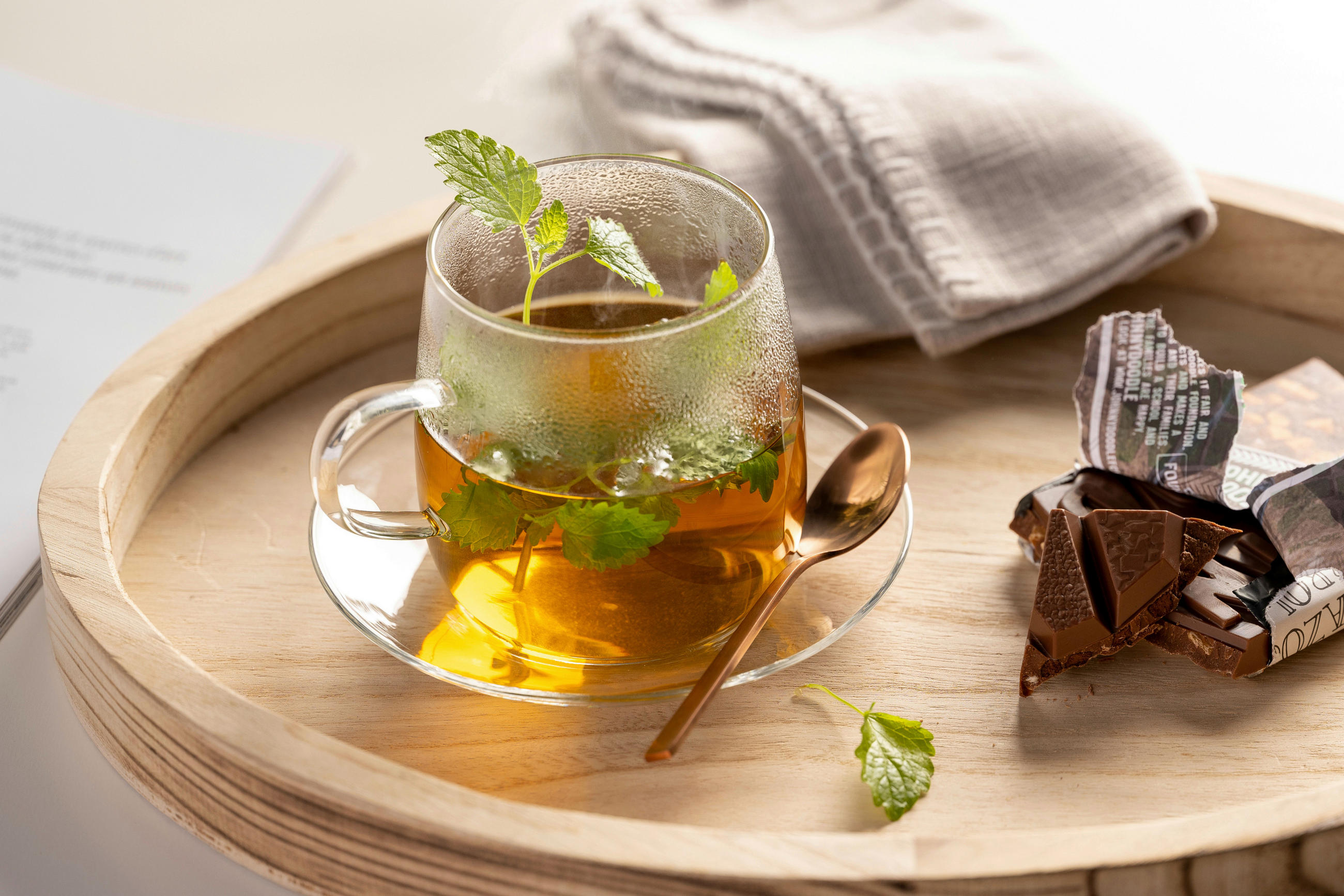 UNTERTASSENSET TE PER TE    - Klar, Basics, Glas (15/2/15cm) - Leonardo