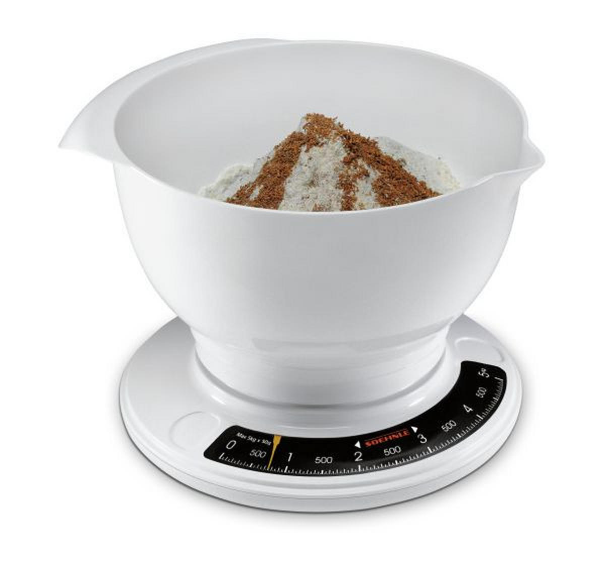 KONYHAI MÉRLEG - fehér, Basics, műanyag (14/25,3/22,9cm) - Soehnle