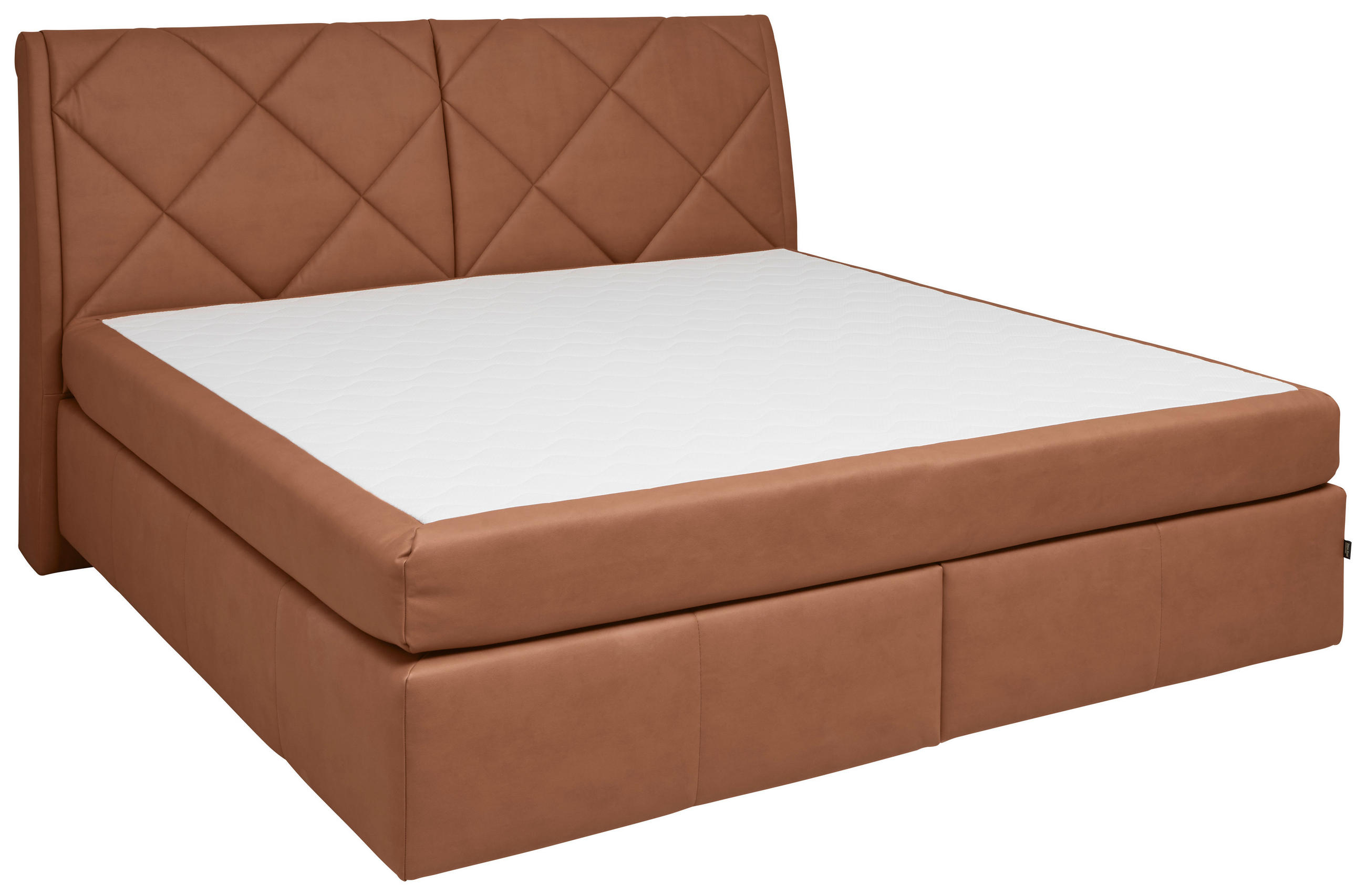BOXSPRINGBETT 200/200 cm  in Braun  - Schwarz/Braun, KONVENTIONELL, Kunststoff/Textil (200/200cm) - Dieter Knoll