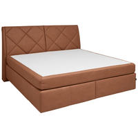 BOXSPRINGBETT 200/200 cm  in Braun  - Schwarz/Braun, KONVENTIONELL, Kunststoff/Textil (200/200cm) - Dieter Knoll