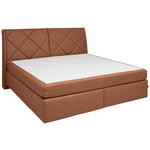 BOXSPRINGBETT 200/200 cm  in Braun  - Schwarz/Braun, KONVENTIONELL, Kunststoff/Textil (200/200cm) - Dieter Knoll