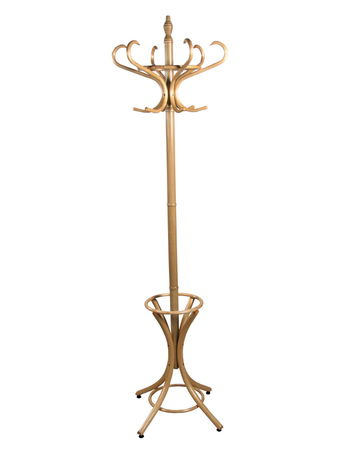 GARDEROBENSTÄNDER in Naturfarben   - Naturfarben, Design, Holz (53/53/184cm) - MID.YOU