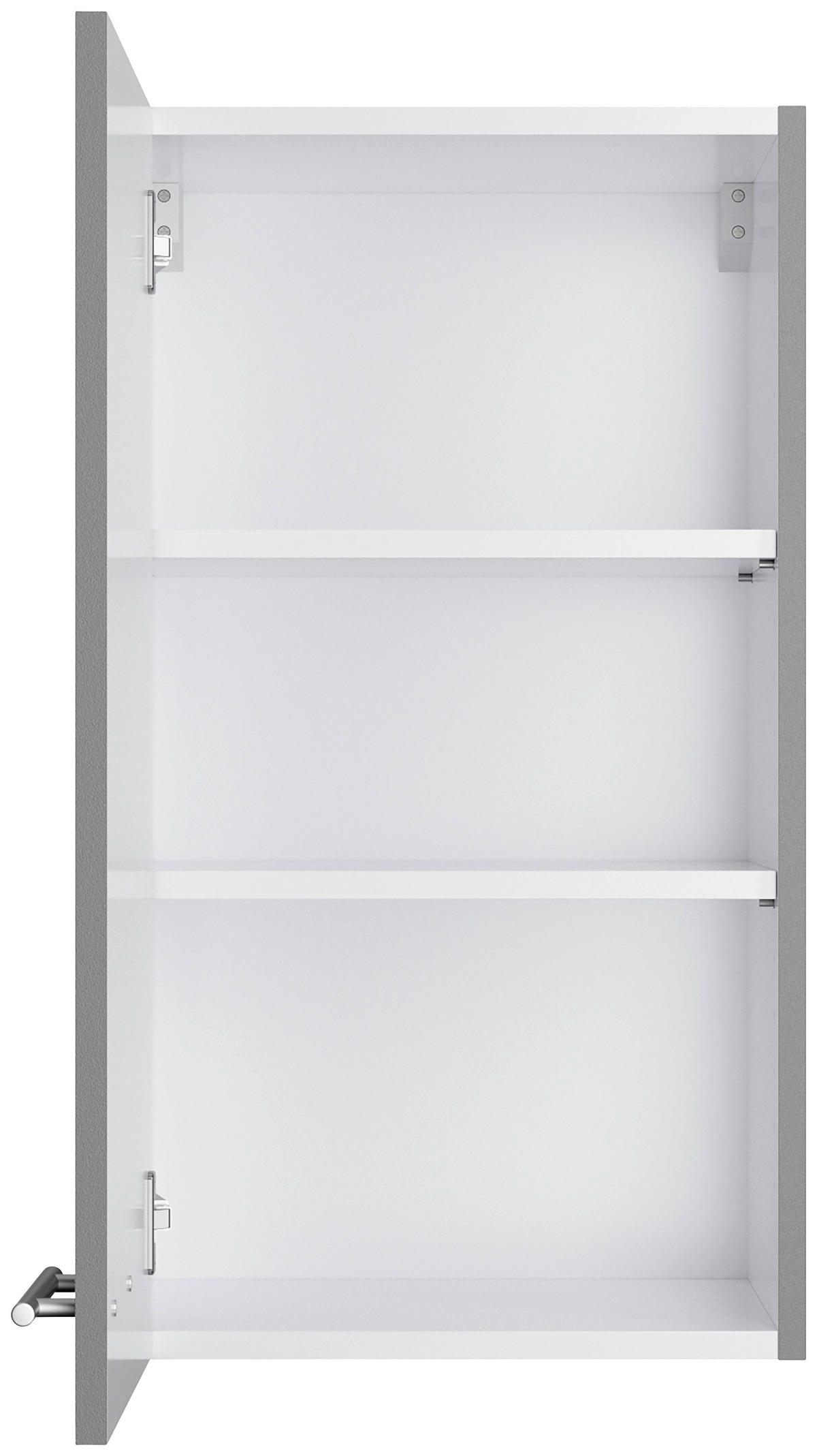 KÜCHENLEERBLOCK 270 cm   in Grau  - Edelstahlfarben/Anthrazit, Basics, Holzwerkstoff/Metall (270cm) - Optifit