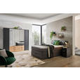 BOXSPRINGBETT 140/200 cm  in Anthrazit  - Anthrazit, KONVENTIONELL, Textil (140/200cm) - Carryhome