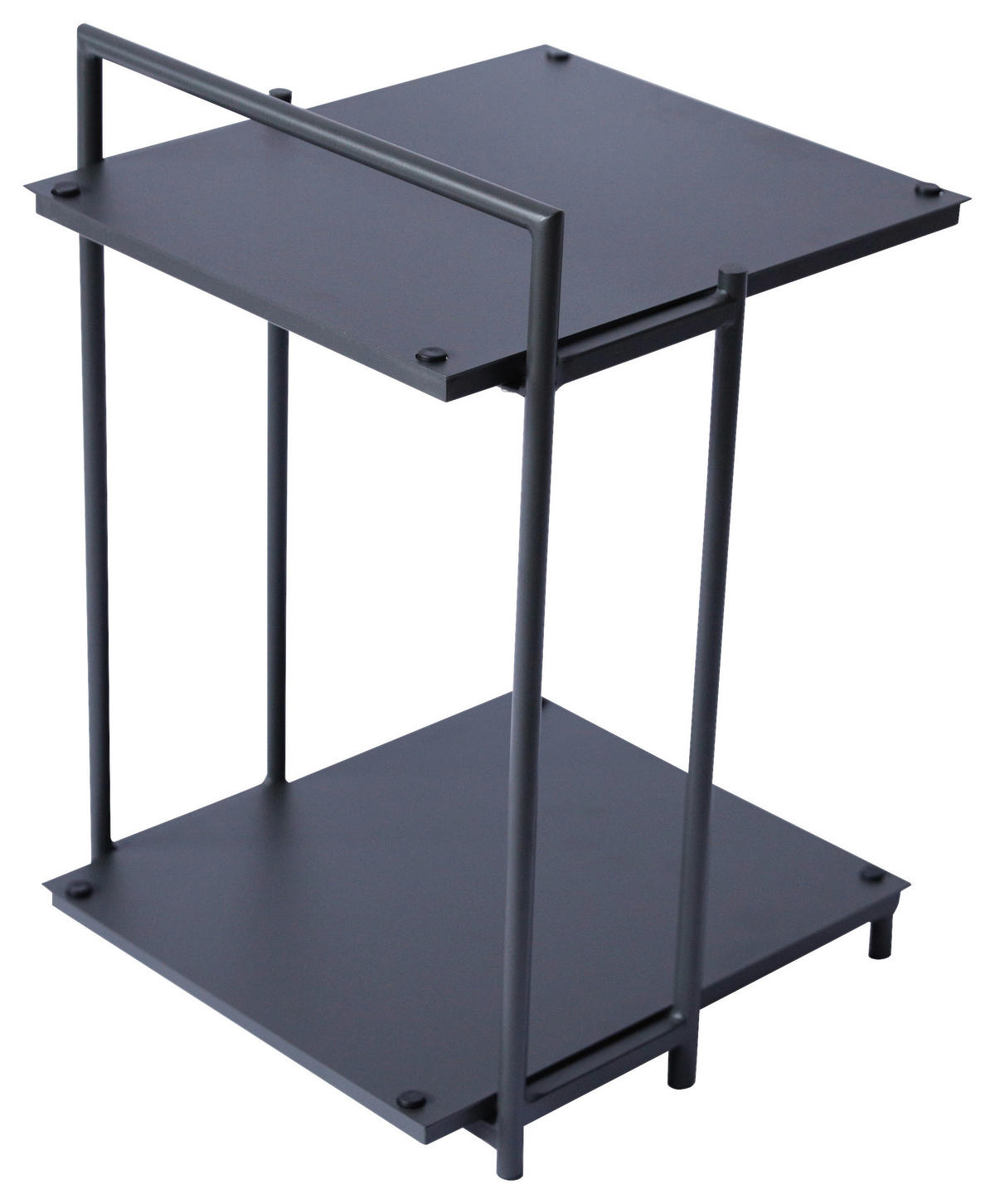 BEISTELLTISCH 40/42/60 cm Anthrazit rechteckig  - Anthrazit, Design, Metall (40/42/60cm) - Xora