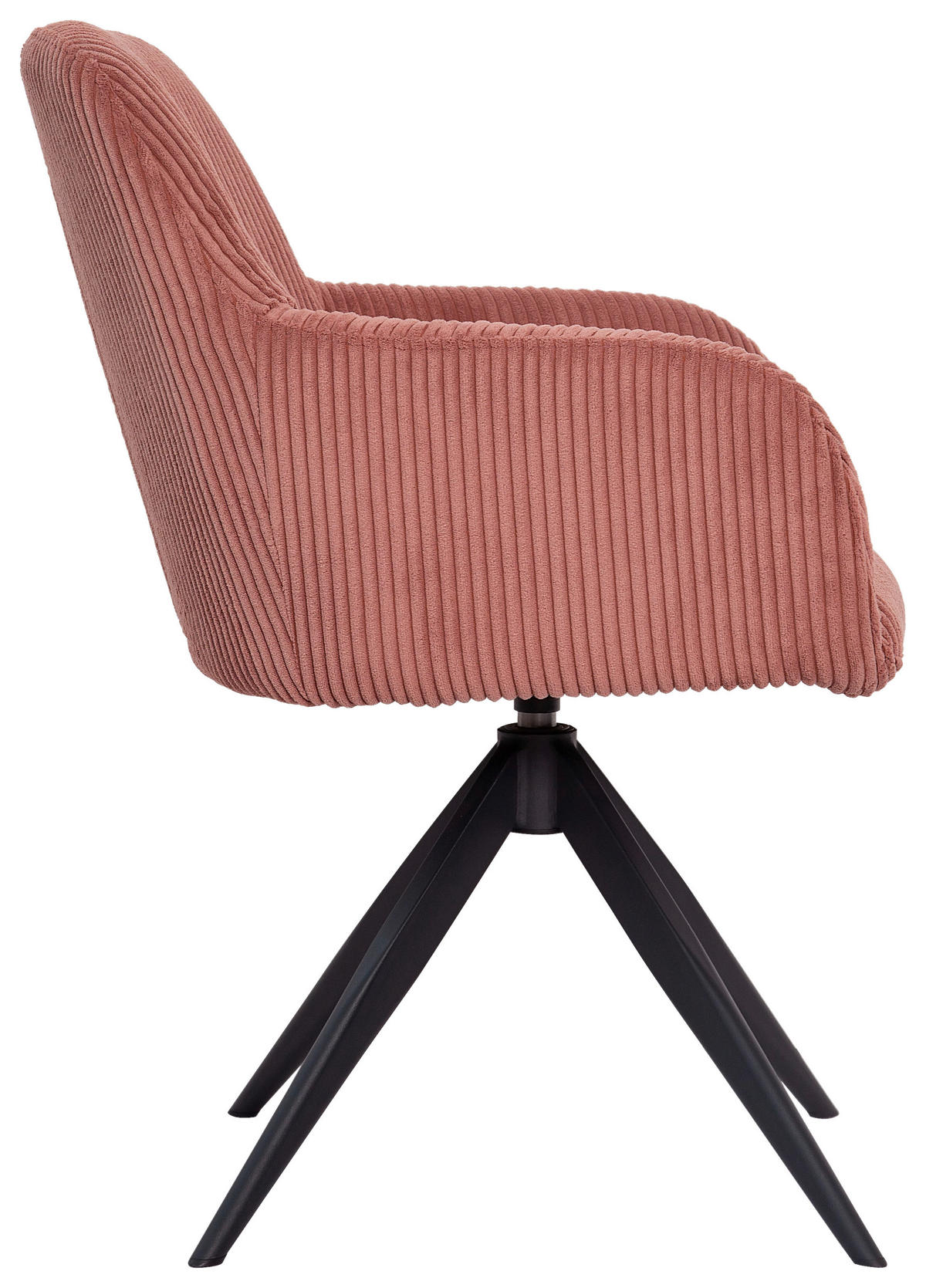 ŽIDLE S PODRUČKAMI, železo, manšestr, růžová, černá - růžová/černá, Design, kov/textil (60,5/82,5/62,5cm) - Novel