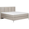 BOXSPRINGBETT 180/200 cm  in Taupe  - Taupe/Alufarben, MODERN, Textil (180/200cm) - MID.YOU