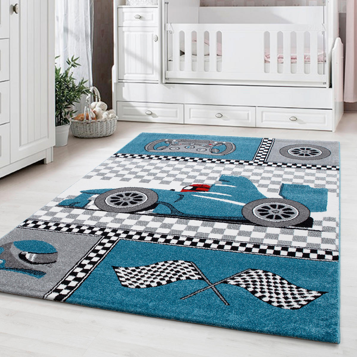 BARNMATTA 200/290 cm Kids  - blå, Trend, textil (200/290cm) - Ben'n'jen