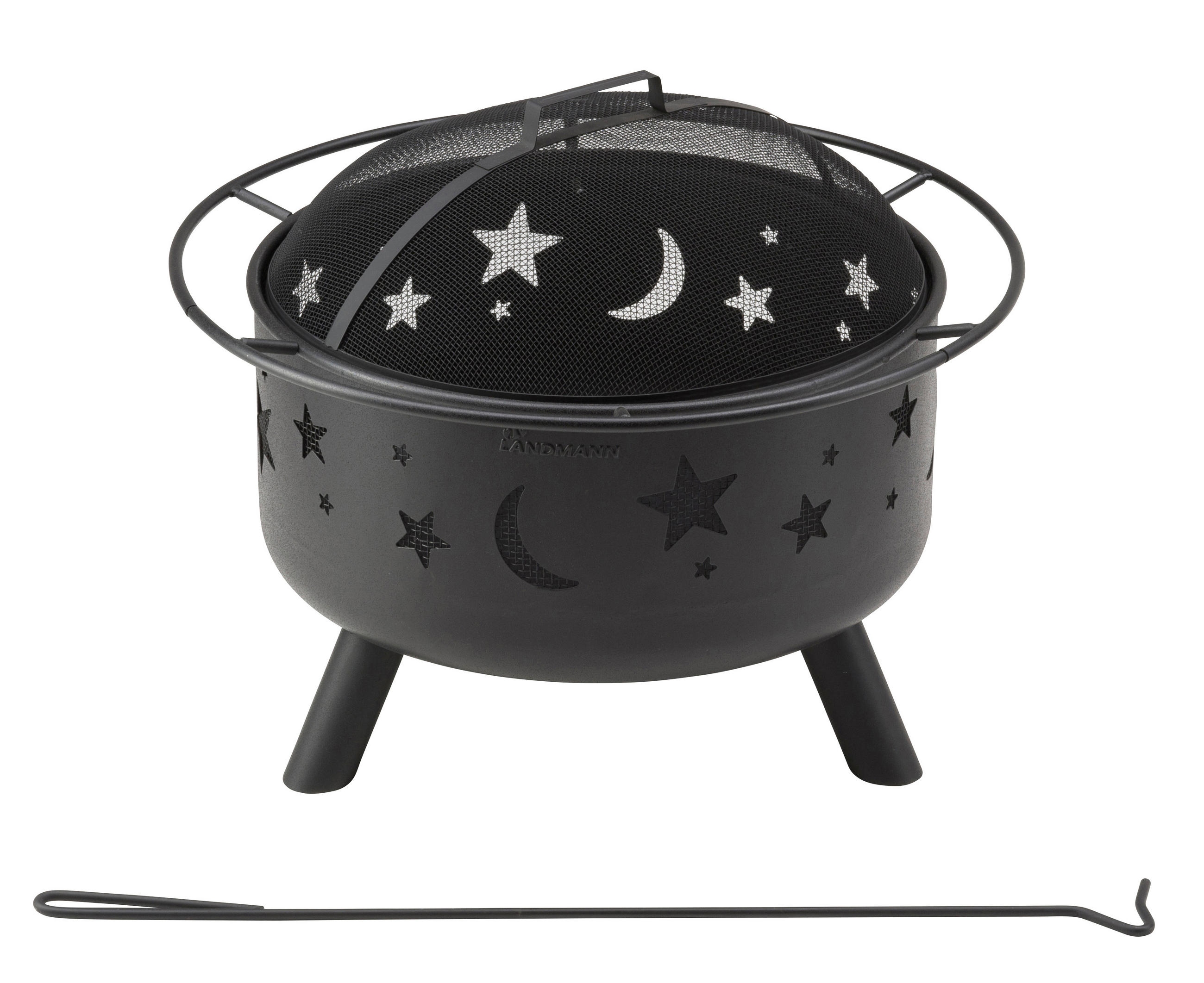 FEUERKORB  - Schwarz, Basics, Metall (75/0/60cm) - Landmann