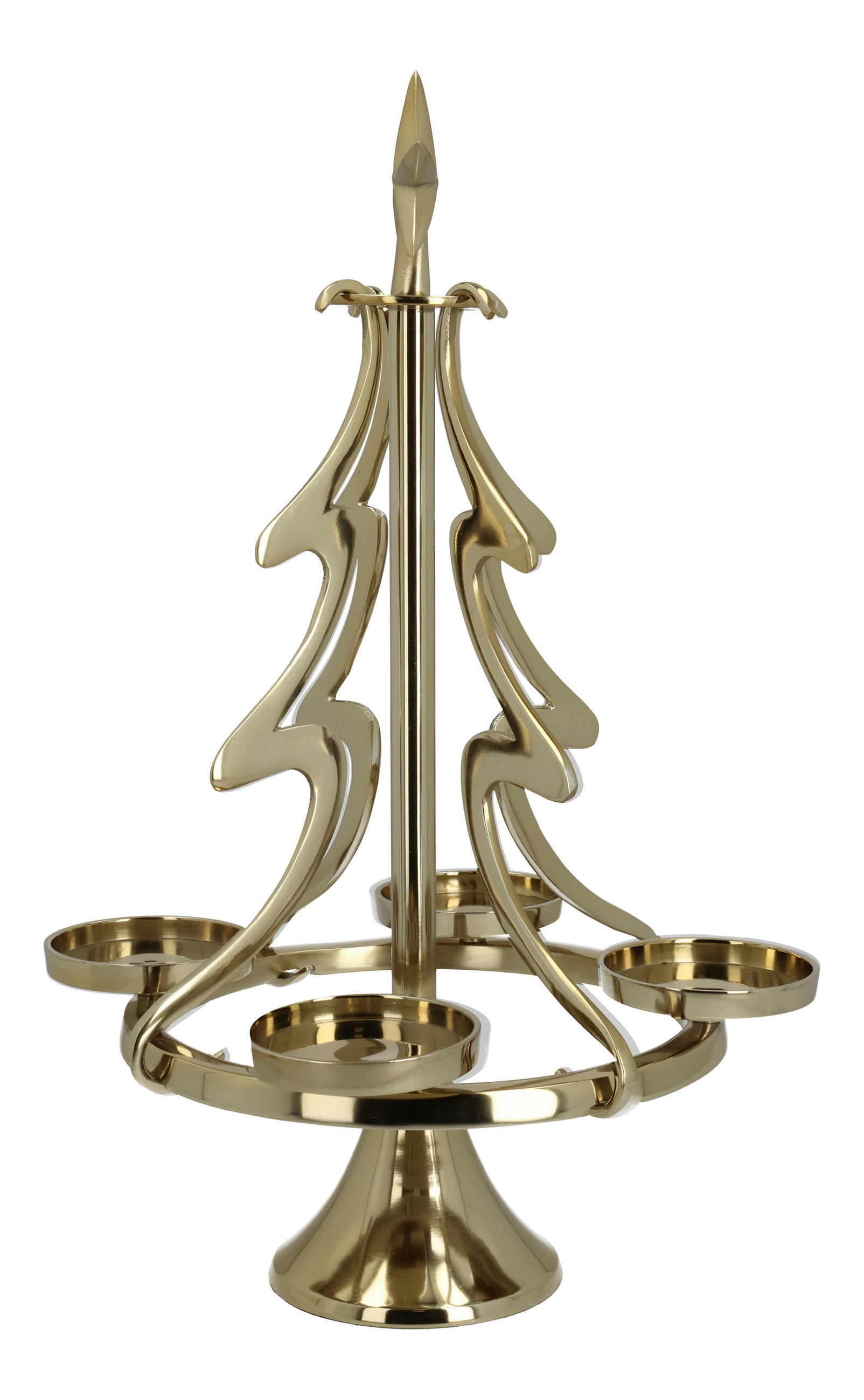 ADVENTSKRANZ  - Goldfarben, Basics, Metall (27,0/50,0/27,0cm)