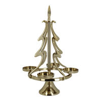 ADVENTSKRANZ  - Goldfarben, Basics, Metall (27,0/50,0/27,0cm)