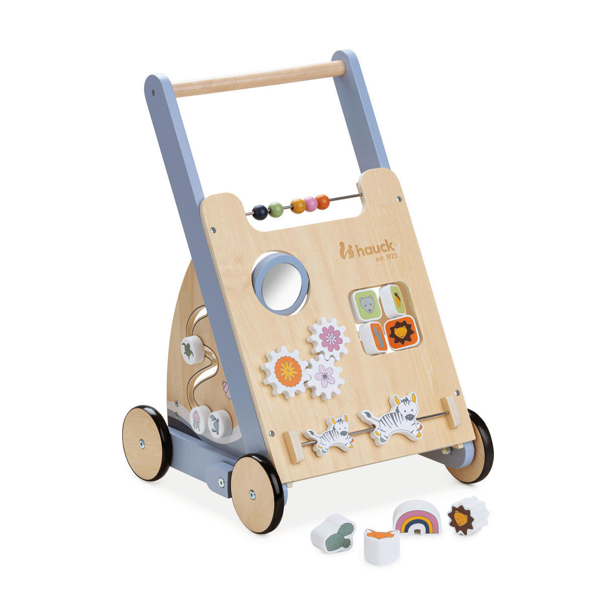 LAUFLERNWAGEN LEARN TO WALK  - Multicolor/Naturfarben, Basics, Holz/Metall (30,5/52/34cm) - Hauck
