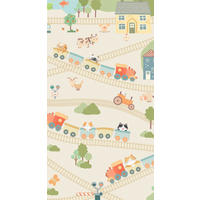 KINDERTEPPICH Living Verovia 80/150 cm  in Creme, Koralle, Salbeigrün  - Koralle/Salbeigrün, Trend, Kunststoff/Textil (80/150cm) - Lindorug