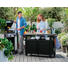 GARTEN-SERVIERWAGEN - Edelstahlfarben/Braun, KONVENTIONELL, Kunststoff/Metall (128/90/52cm) - Ambia Garden GARTEN-SERVIERWAGEN - Edelstahlfarben/Braun, KONVENTIONELL, Kunststoff/Metall (128/90/52cm) - Ambia Garden