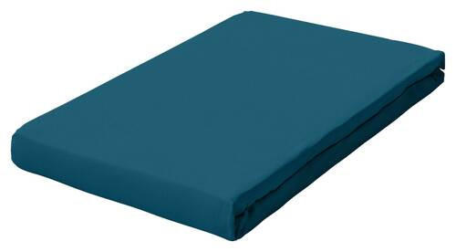 TOPPER-SPANNLEINTUCH 180-200/200-220 cm Jersey  - Petrol, Basics, Textil (180-200/200-220cm) - Schlafgut