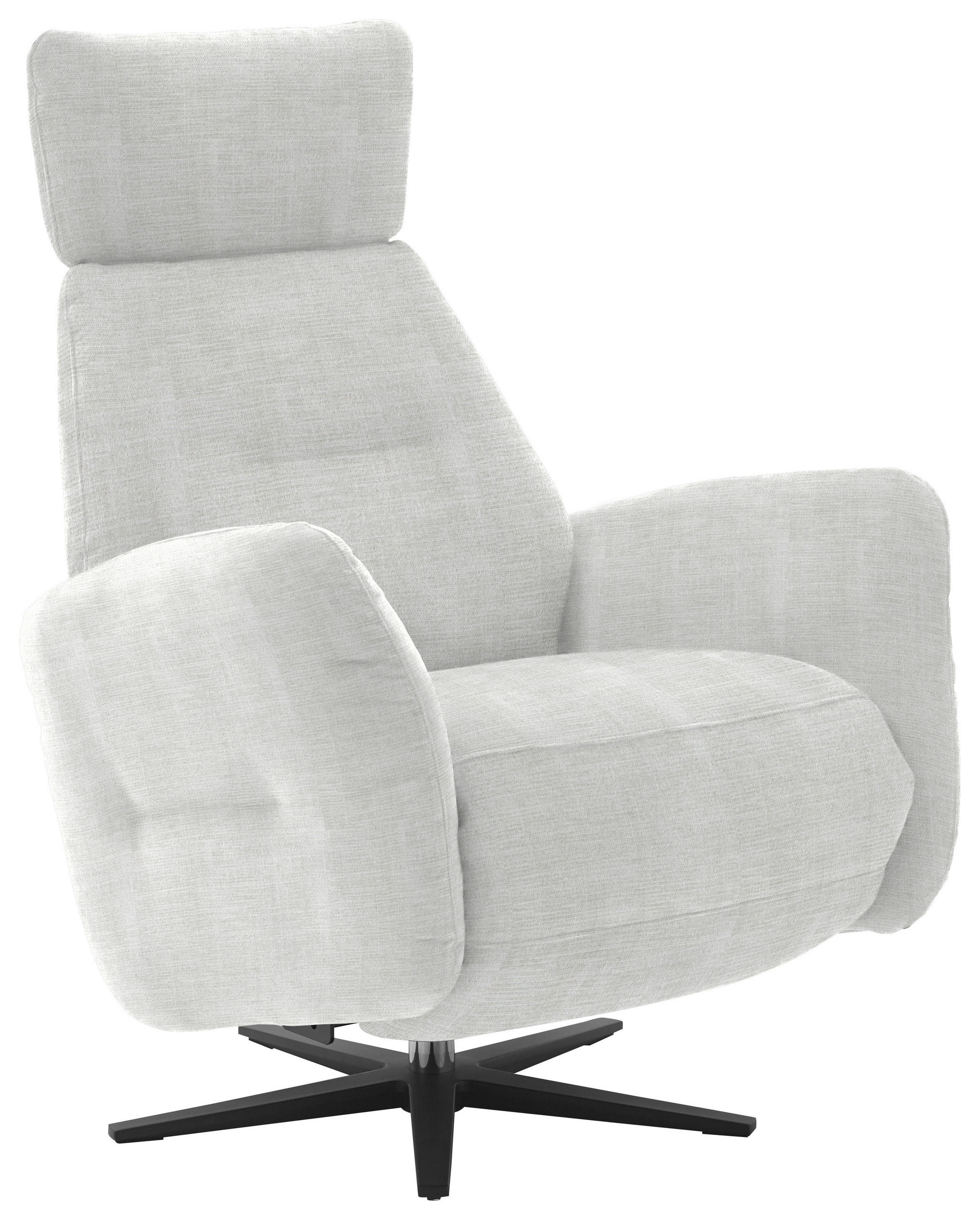 RELAXSESSEL in Textil Ecru  - Ecru/Schwarz, Design, Textil/Metall (78/113/90cm) - Dieter Knoll