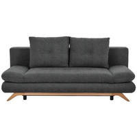SCHLAFSOFA in Webstoff Dunkelbraun  - Dunkelbraun/Buchefarben, KONVENTIONELL, Holz/Textil (205/86/94cm) - Carryhome