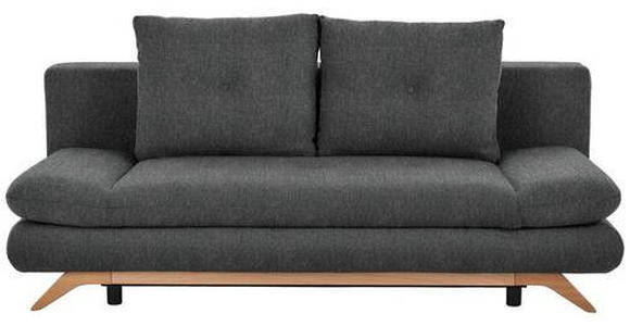 SCHLAFSOFA Webstoff Dunkelbraun  - Dunkelbraun/Buchefarben, KONVENTIONELL, Holz/Textil (205/86/94cm) - Carryhome