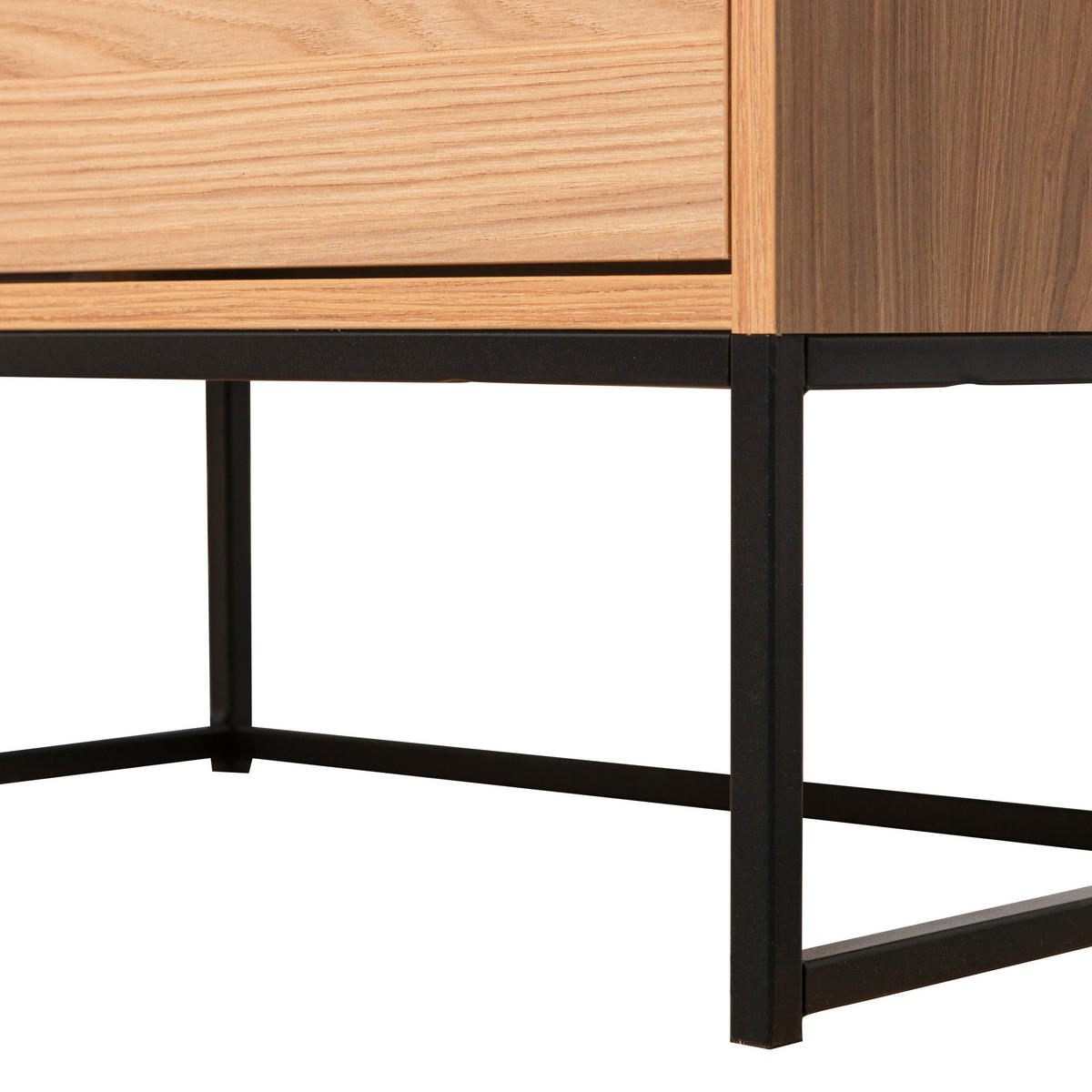 MEHRZWECKSCHRANK 60/210/36 cm  in Eichefarben  - Eichefarben/Schwarz, Design, Holz/Metall (60/210/36cm) - Livetastic