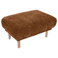 HOCKER Flachgewebe Rostfarben  - Rostfarben, KONVENTIONELL, Holz/Textil (88/49/62cm) - Carryhome